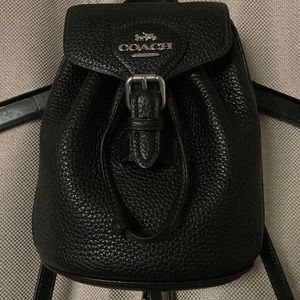 Coach Authentic Amelia Convertible Backpack like new! Black leather